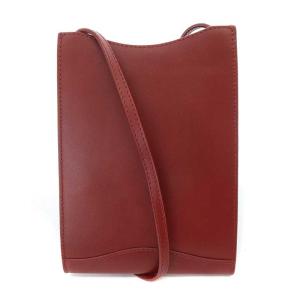 A.P.C. Jamie ショルダーバッグ レザー ロゴ 赤 レッド