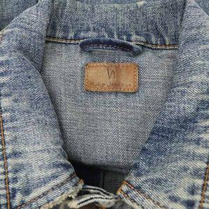 Nudie Jeans BILLY デニムジャケット Gジャン ジージャン ダメージ加工 M 紺 ネイビー