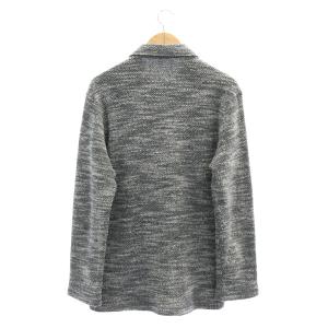 Papas ウール ニット ジャケット ステンカラー カーディガン 48/M グレー