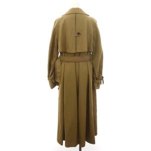Ameri VINTAGE MINIMAL FLARE LONG TRENCH COAT トレンチコート ロング ベルト付き M ベージュ