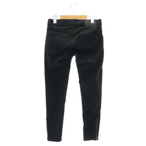 POLO RALPH LAUREN 裾ジップ スリムパンツ 25 XS 黒 ブラック