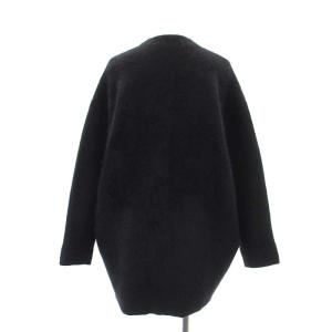 ELENDEEK RACOON MIX WCD カーディガン 長袖 セミロング ウール混 F 黒 ブラック