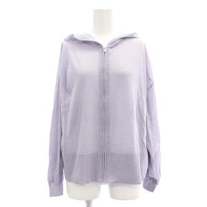 23SS AIRY COTTON ZIP UP HOODIE パーカー ジャケット S 青 ブルー