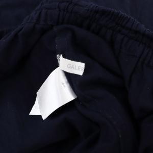 GALERIE VIE インドコットン ウエストギャザーロングスカート Aライン マキシ 36 紺 ネイビー