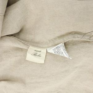 nest Robe リネン シャツ 七分袖 ワイド オーバーサイズ ベージュ
