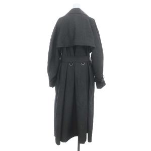 Ameri VINTAGE SUPERIOR FLARE TRENCH COAT トレンチコート ロング ベルト付き M ダークグレー