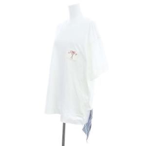 PLAN C ビアンカパッチ Tシャツ 半袖 プルオーバー L 白 ホワイト /SY OS