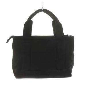 POLO RALPH LAUREN キャンバス地 ロゴ ハンドバッグ 黒 ブラック 白 ホワイト