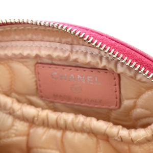 CHANEL カメリアポーチ ココマーク キルティング ピンク