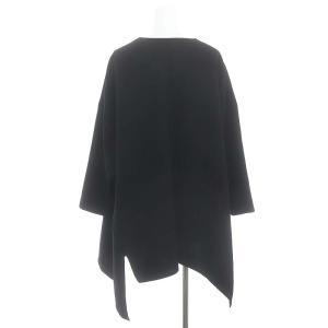 ENFOLD PEドライクロス ランダムドレーププルオーバートップス ブラウス 長袖 Vネック イレギュラーヘム 38