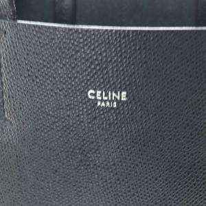 CELINE カバスモール バーティカル トートバッグ ショルダーバッグ 2way レザー ブラック