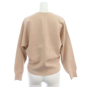 ANAYI ミラノリブクルーネックコクーンプルオーバー ニット セーター 長袖 36 ピンクベージュ