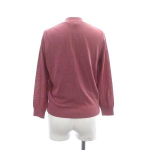 ANAYI アンサンブル ニット カーディガン 長袖 ノースリーブ 36 ローズピンク