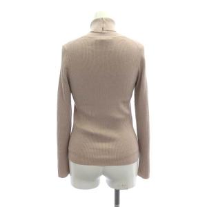 ANAYI アンサンブル ニット ウール シルク タートルネックニット カーディガン 長袖 リブ 36 ピンクベージュ