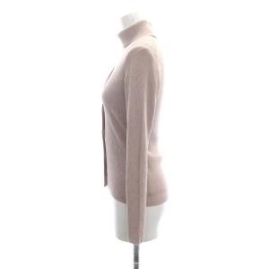 ANAYI アンサンブル ニット ウール シルク タートルネックニット カーディガン 長袖 リブ 36 ピンクベージュ