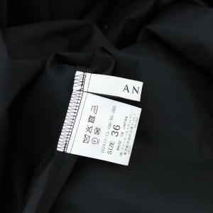 ANAYI Eternal Line 2024 コンパクトコットン刺繍衿 ブラウス 長袖 36 黒 ブラック