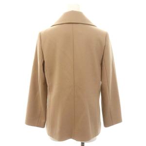 ANAYI ウールPコート アウター ショート ダブル 総裏地 36 ベージュ