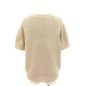 Plage 22SS Linen ハーフスリーブニット セーター 半袖 リネン ベージュ