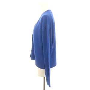 GALLARDAGALANTE 24SS アイシーコットンVネックカーディガン ニット 長袖 F 青 ブルー /DO OS