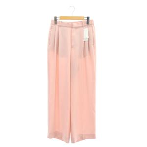 24SS 2タック ワイドパンツ イージー 38 ピンク