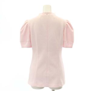 BORDERS at BALCONY 22SS ブークレショートスリーブ カットソー 半袖 パフスリーブ 38 M ピンク