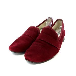 SINME Loafer Michael ローファー パンプス ローヒール ラウンドトゥ 38 24.0cm 赤 レッド