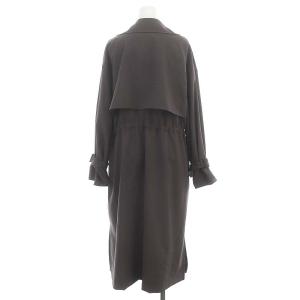 URBAN RESEARCH ウエストドロストトレンチコート 撥水加工付き スプリングコート ロング ダブル F チャコール