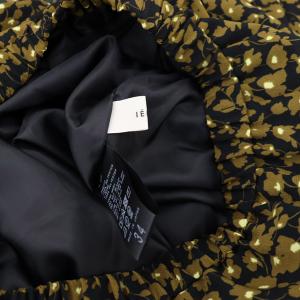 IENA フラワープリントマーメイドスカート ロング フレア 34 黒 ブラック