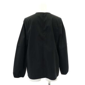 UNITED ARROWS リッチフリル ブラウス プルオーバー 長袖 黒 ブラック