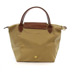 Longchamp ル プリアージュ トートバッグ ナイロン レザー ベージュ