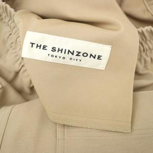 Shinzone コットンウエストギャザー トラックボーイパンツ ストレート S ベージュ