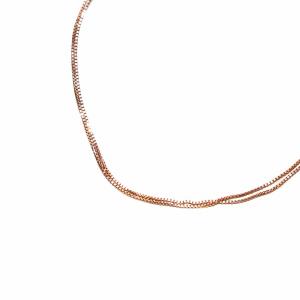 agete 2連ブレスレット K10PG ピンクゴールド