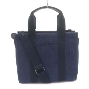 kate spade new york ショルダーバッグ トートバッグ 2WAYバッグ デニム ロゴ刺繍 紺 ネイビー KC822 BLM
