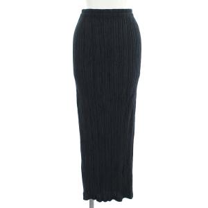 ISSEY MIYAKE イッセイミヤケ黒のプリーツタイトスカート