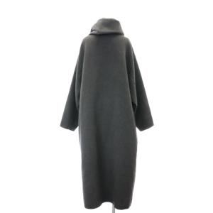 TODAYFUL 22AW Stole Wool Coat 38 ダークグレー