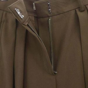 TODAYFUL 22SS Cotton Twill Trousers パンツ ワイド タック 36 茶 ブラウン
