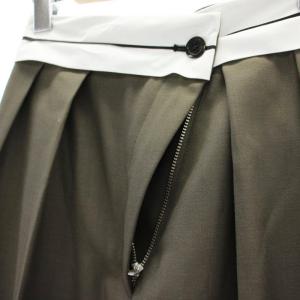TODAYFUL 23AW Front Slanting Trousers パンツ ワイド ジッパーフライ ウール混 36