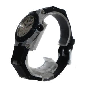 BVLGARI アルミニウム 腕時計 3針 クオーツ ブラック AL-29A