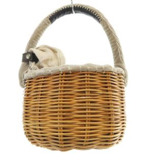 ebagos カゴバッグ バスケット バッグ 茶色 ブラウン グレージュ