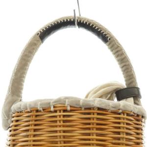 ebagos カゴバッグ バスケット バッグ 茶色 ブラウン グレージュ