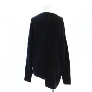 Y's リスマットバイ RISMAT by ヨウジヤマモト カーディガン ニット 前開き 変形 切替 2 紺 ネイビー 黒 ブラック