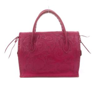 CARVING TRIBES Maestra トートバッグ レザー フラップ ピンク