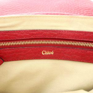 Chloe サリー ショルダーバッグ レザー 赤 レッド OH