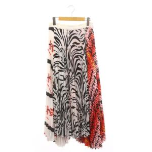 プリーツ ロングスカート 総柄 ロゴ 42 マルチカラー /DF OS