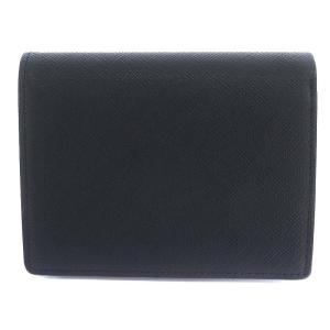 agnes b. 二つ折り財布 レザー ロゴ 黒 ブラック N610-VCK8