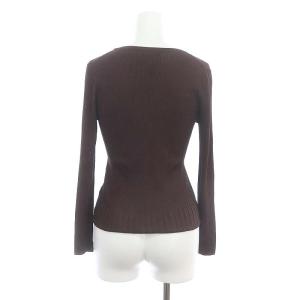 TOCCA AJISAI カーディガン 洗える 長袖 XS 茶 ブラウン