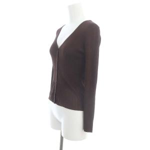 TOCCA AJISAI カーディガン 洗える 長袖 XS 茶 ブラウン