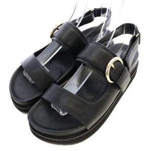 vingt-trois 23SS バックル フッドベッド サンダル 23.5cm 黒 ブラック