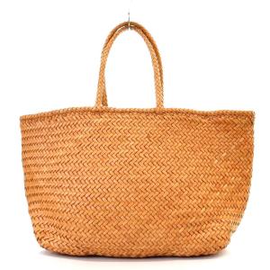 DRAGON レザー メッシュ トートバッグ 茶 ブラウン /SY OS