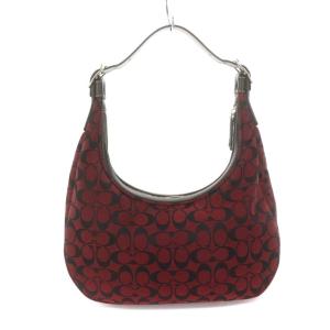 COACH 6070 ゾーイ シグネチャー ワンショルダーバッグ 赤 レッド 黒 ブラック